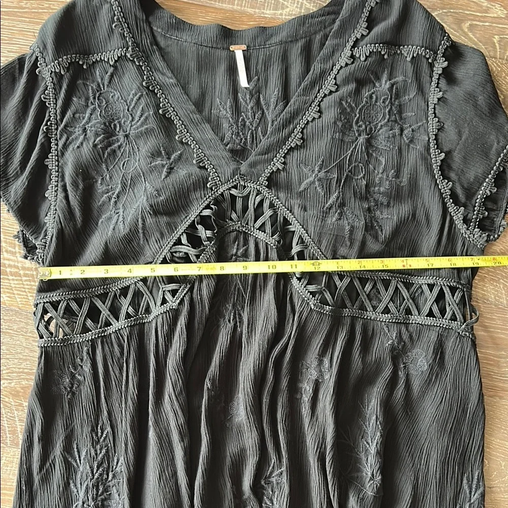 Free People Black Boho “Marissa” Dress - Picture 9 of 10